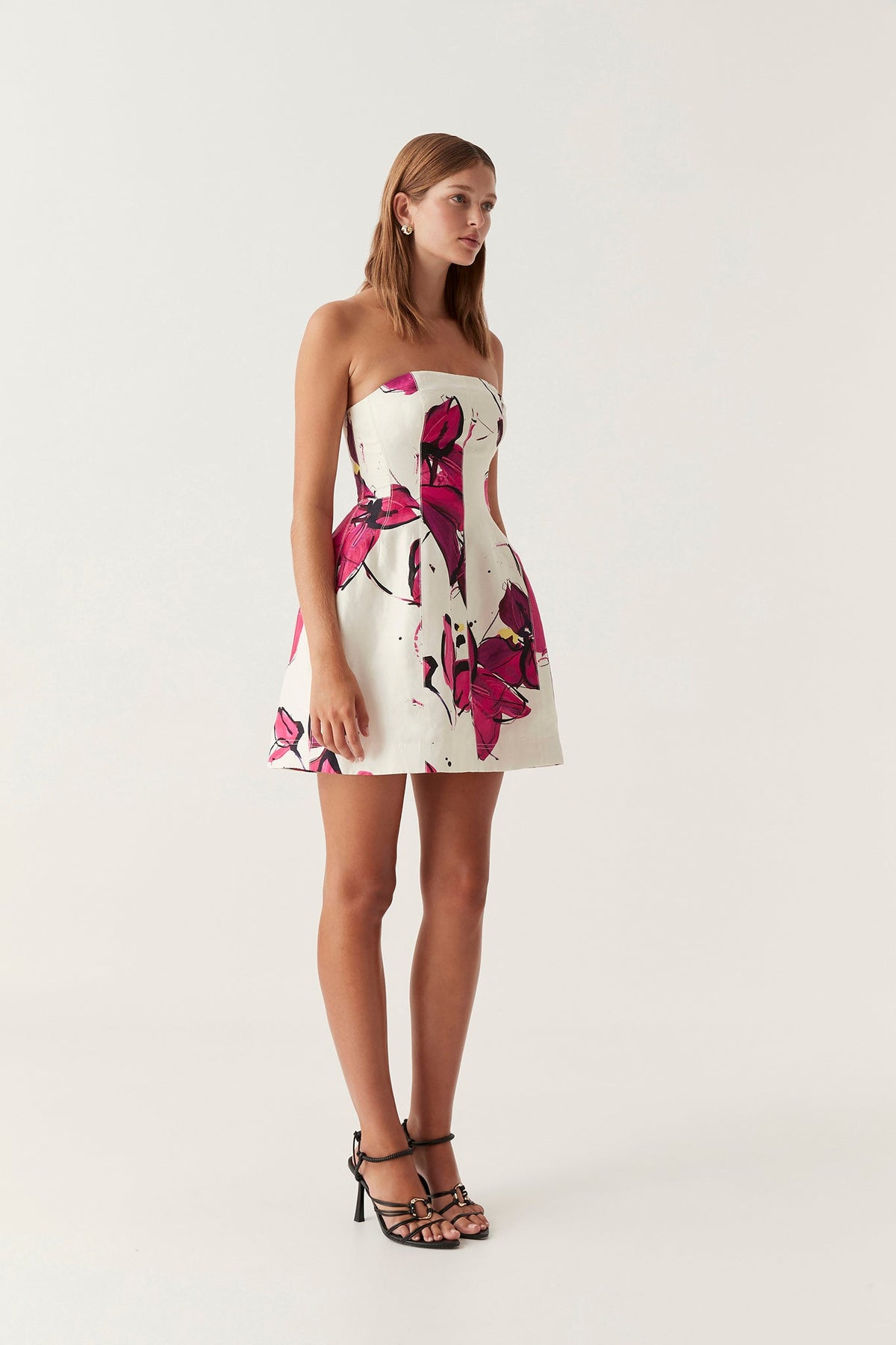 Women Baret Strapless Mini Dress | Aje
