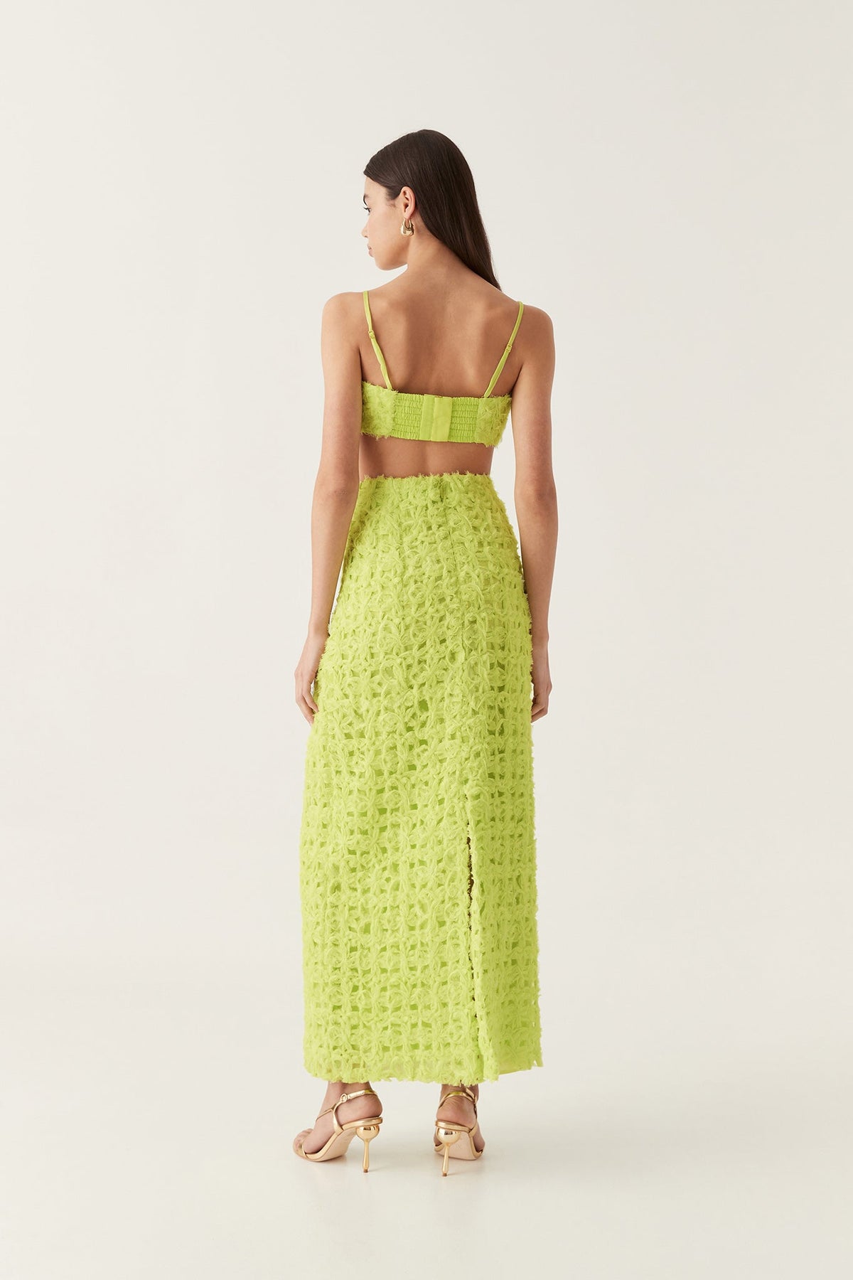 Women Quintette Textured Midi Skirt | Aje