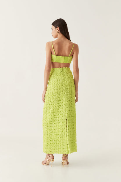 Women Quintette Textured Midi Skirt | Aje