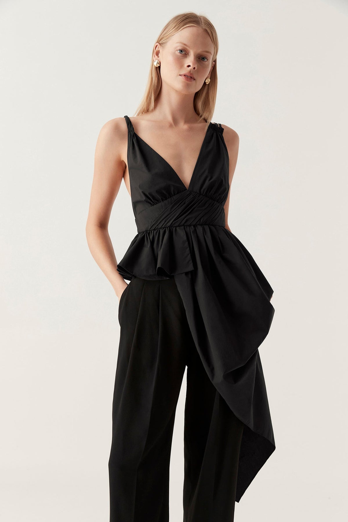Women Karina Asymmetric Drape Top | Aje