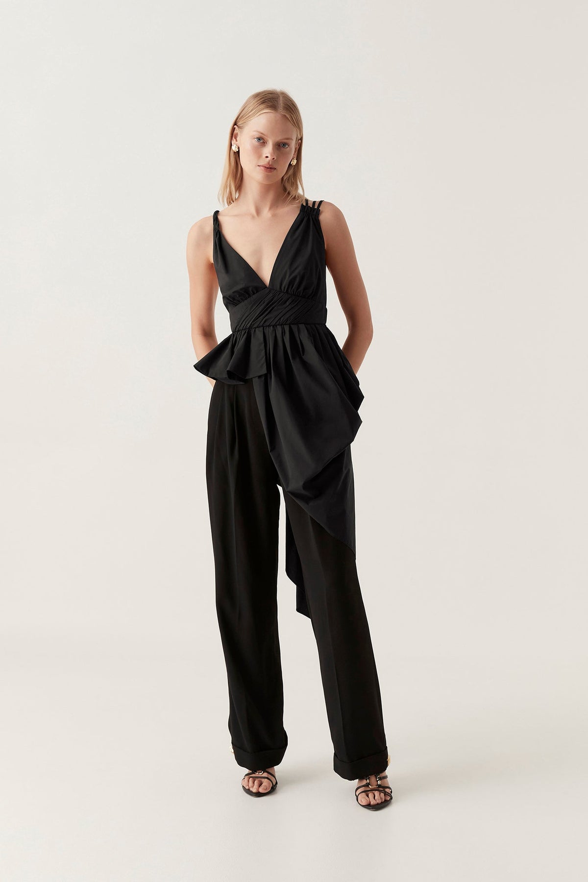 Women Karina Asymmetric Drape Top | Aje