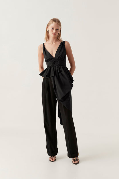 Women Karina Asymmetric Drape Top | Aje