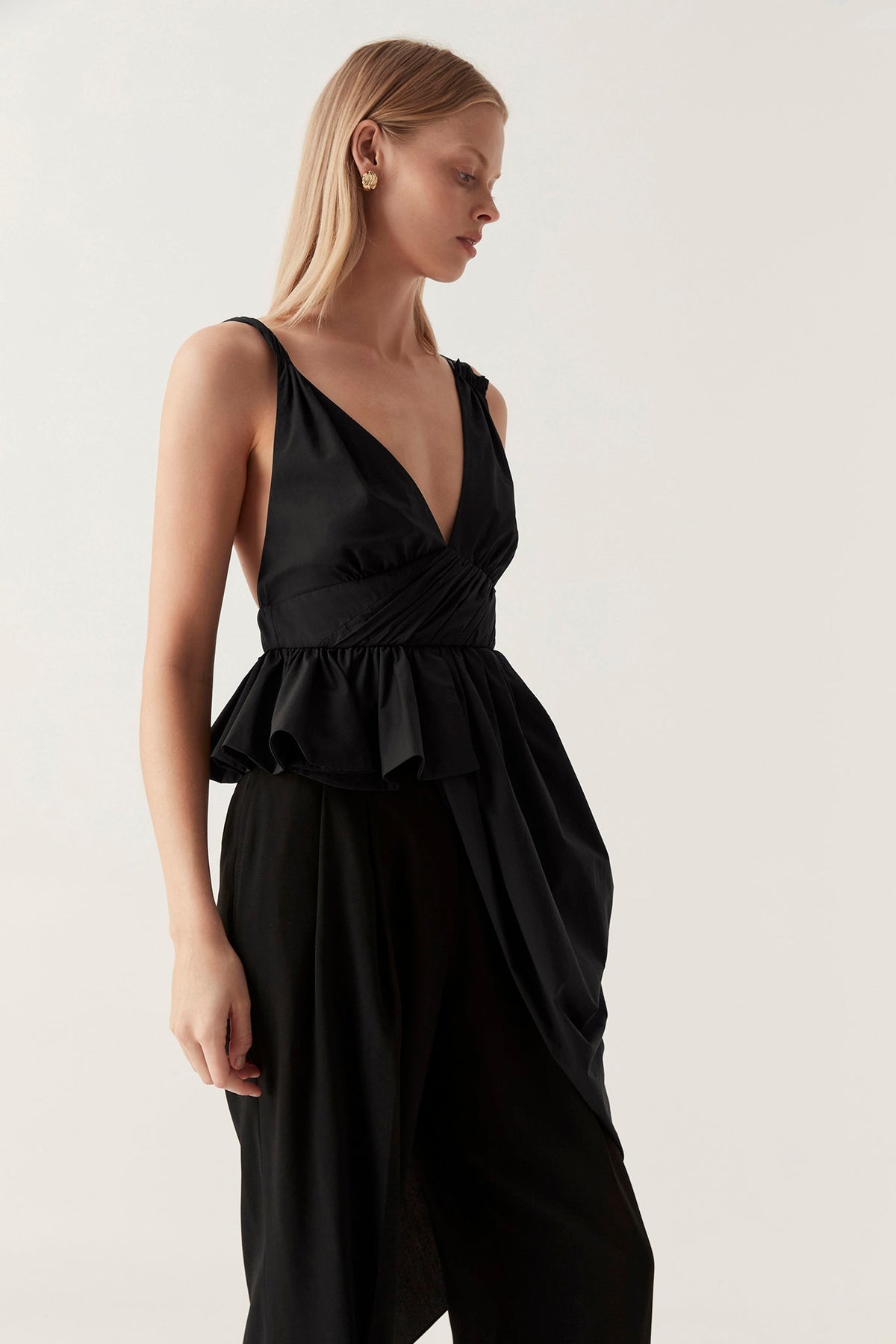 Women Karina Asymmetric Drape Top | Aje