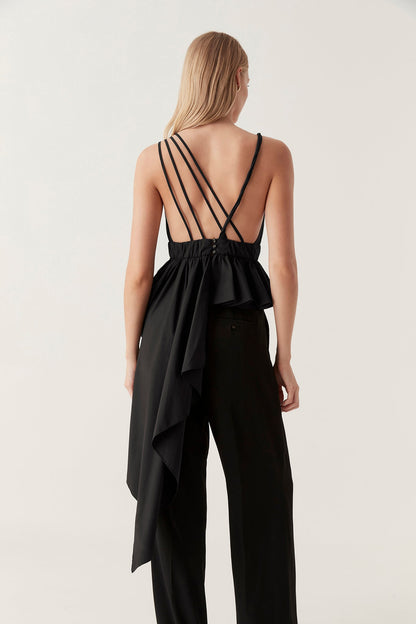 Women Karina Asymmetric Drape Top | Aje