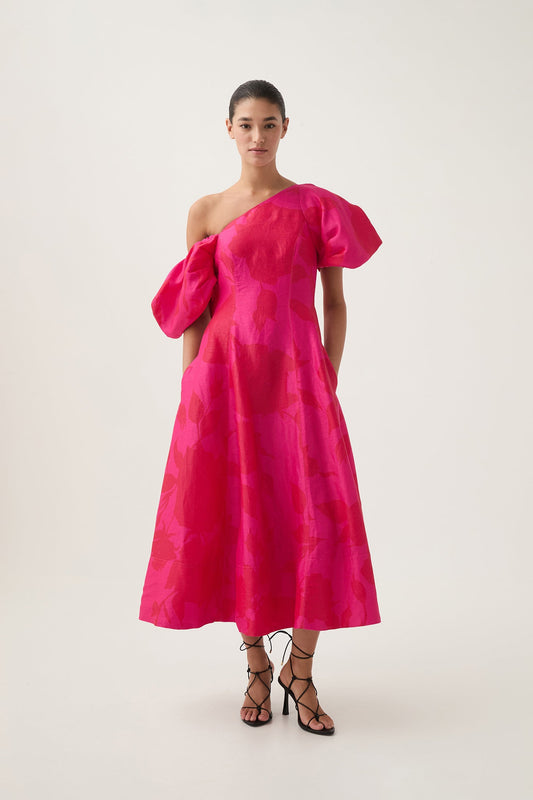 Women Arista Tulip Sleeve Midi Dress | Aje