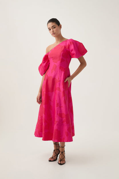 Women Arista Tulip Sleeve Midi Dress | Aje