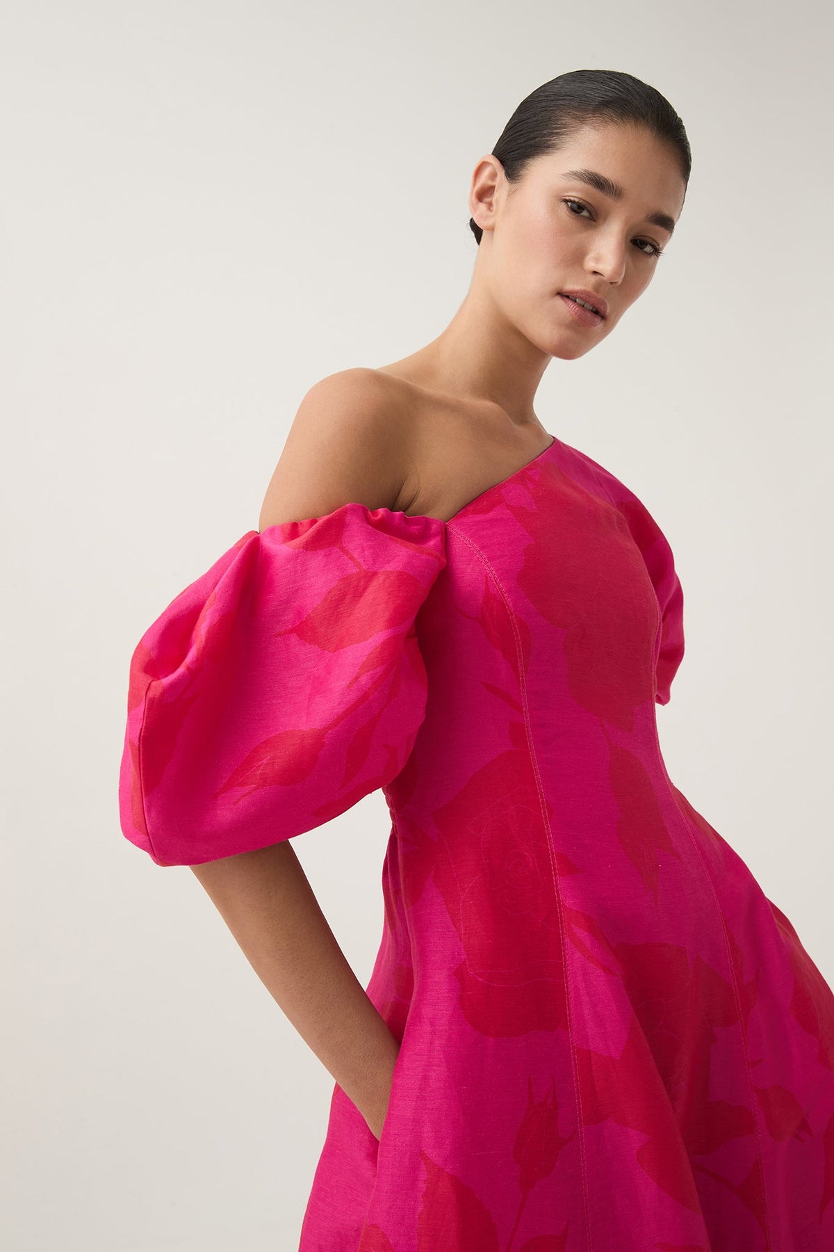 Women Arista Tulip Sleeve Midi Dress | Aje