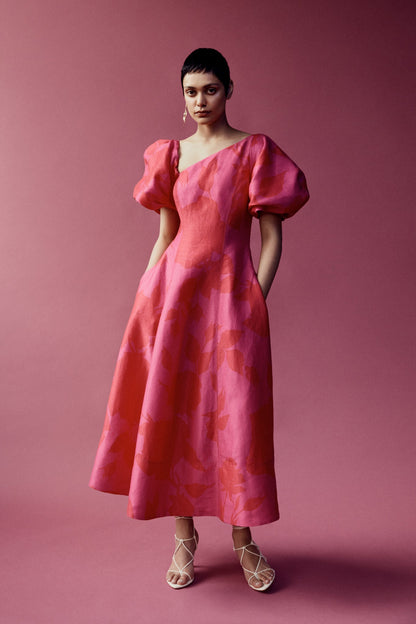 Women Arista Tulip Sleeve Midi Dress | Aje