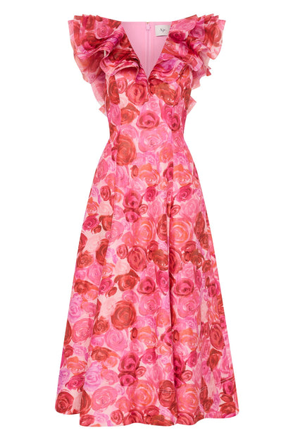 Women Enchanted Plunge Midi Dress | Aje