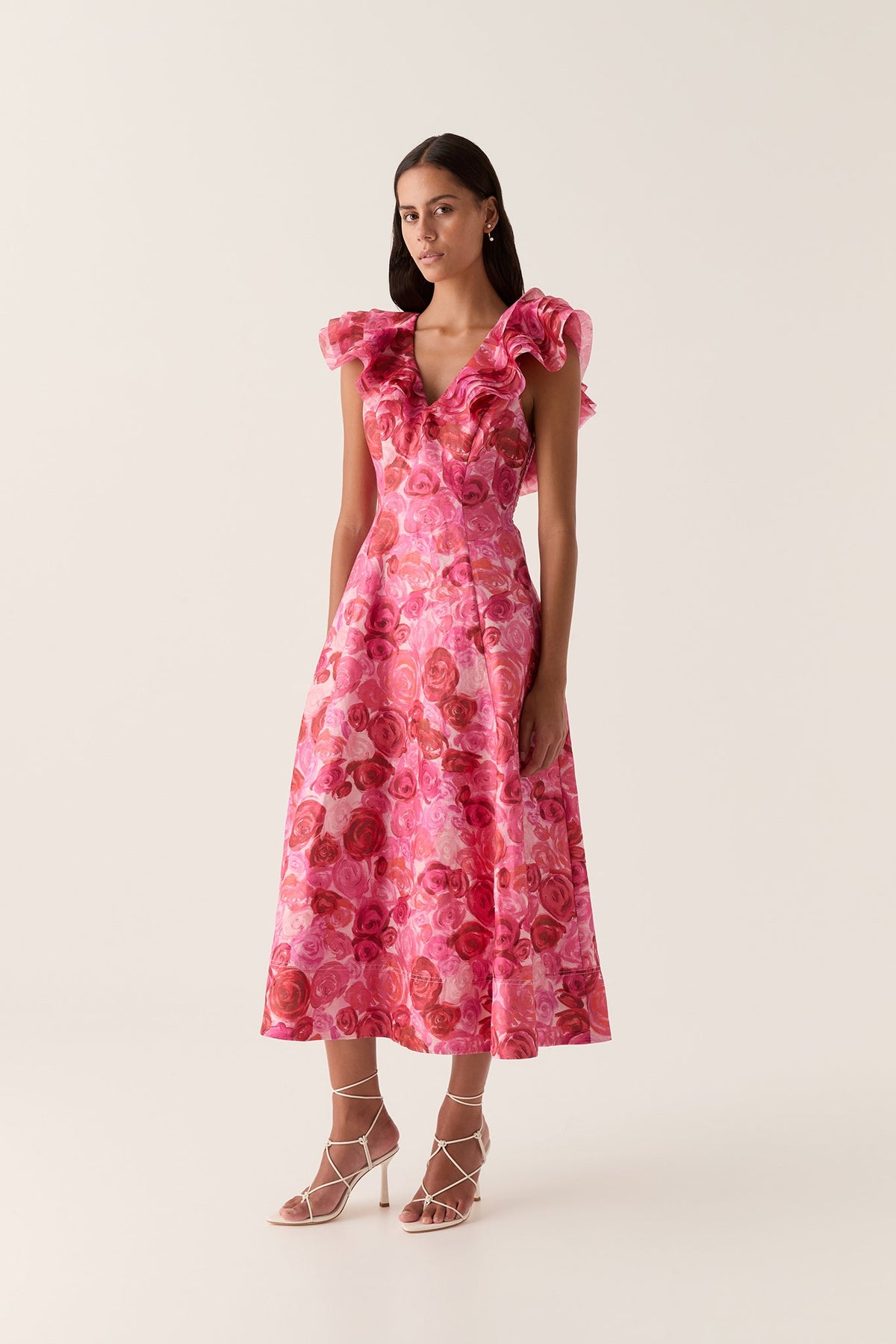 Women Enchanted Plunge Midi Dress | Aje