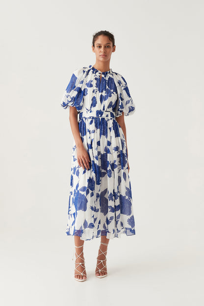 Women Elysium Blouson Midi Dress | Aje