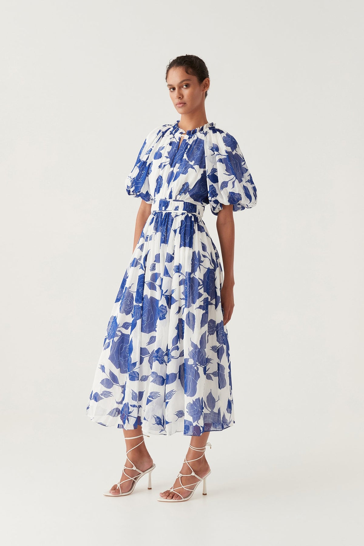 Women Elysium Blouson Midi Dress | Aje