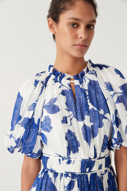 Women Elysium Blouson Midi Dress | Aje