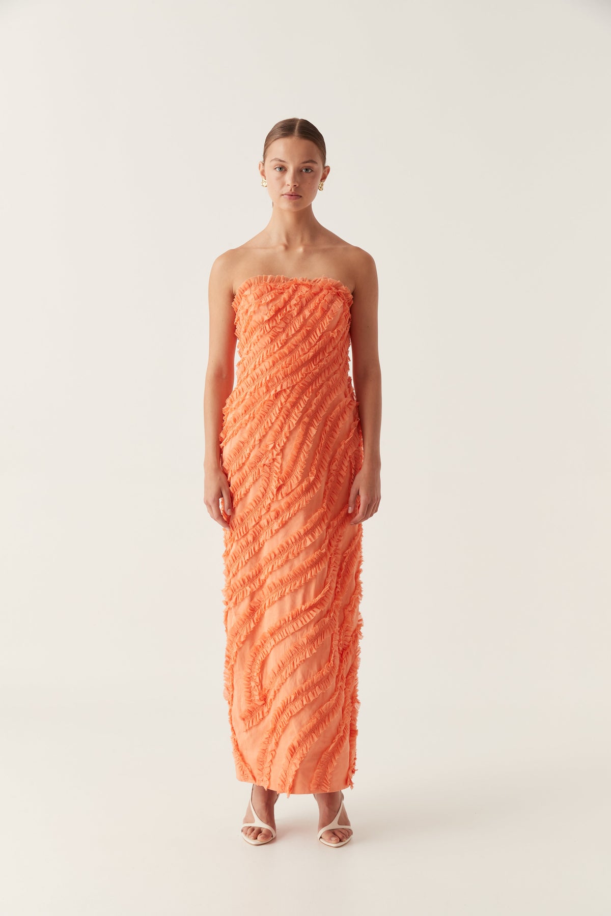 Women Terrene Frill Maxi Dress | Aje