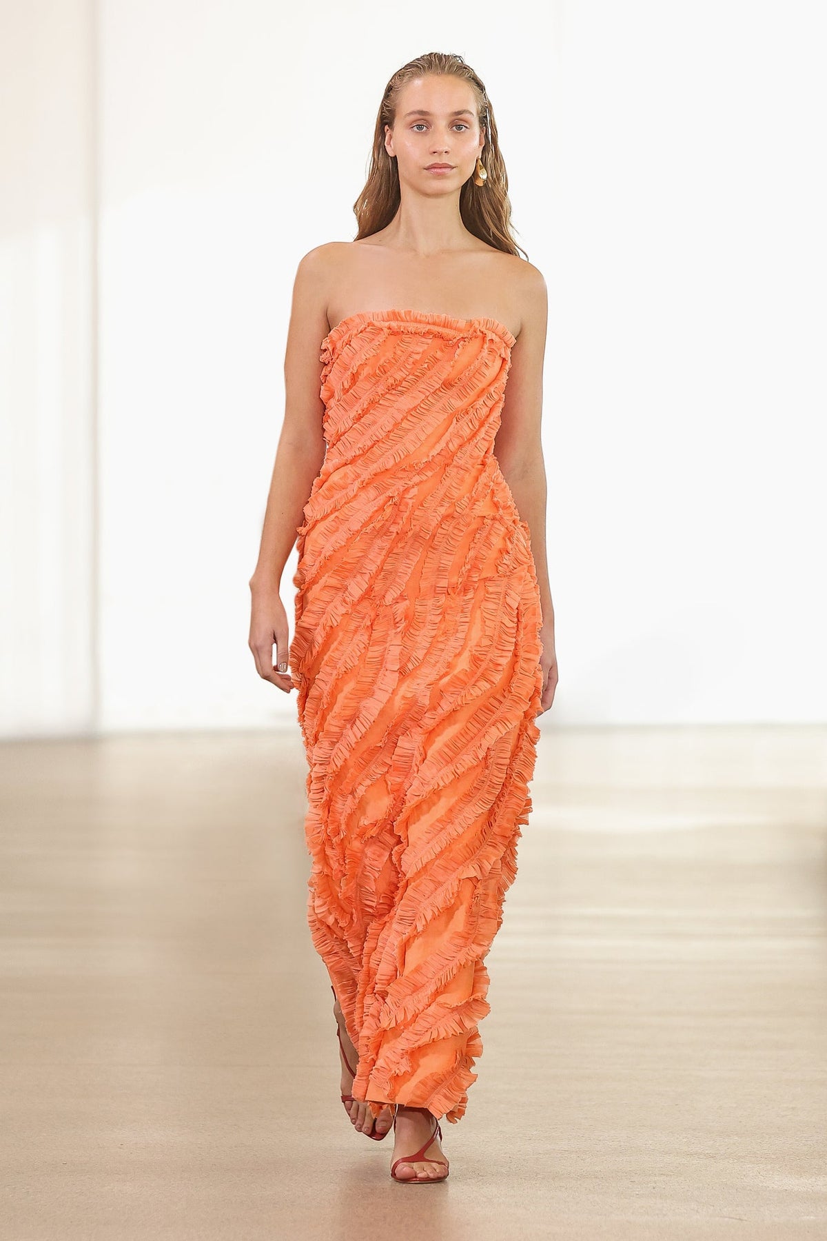Women Terrene Frill Maxi Dress | Aje