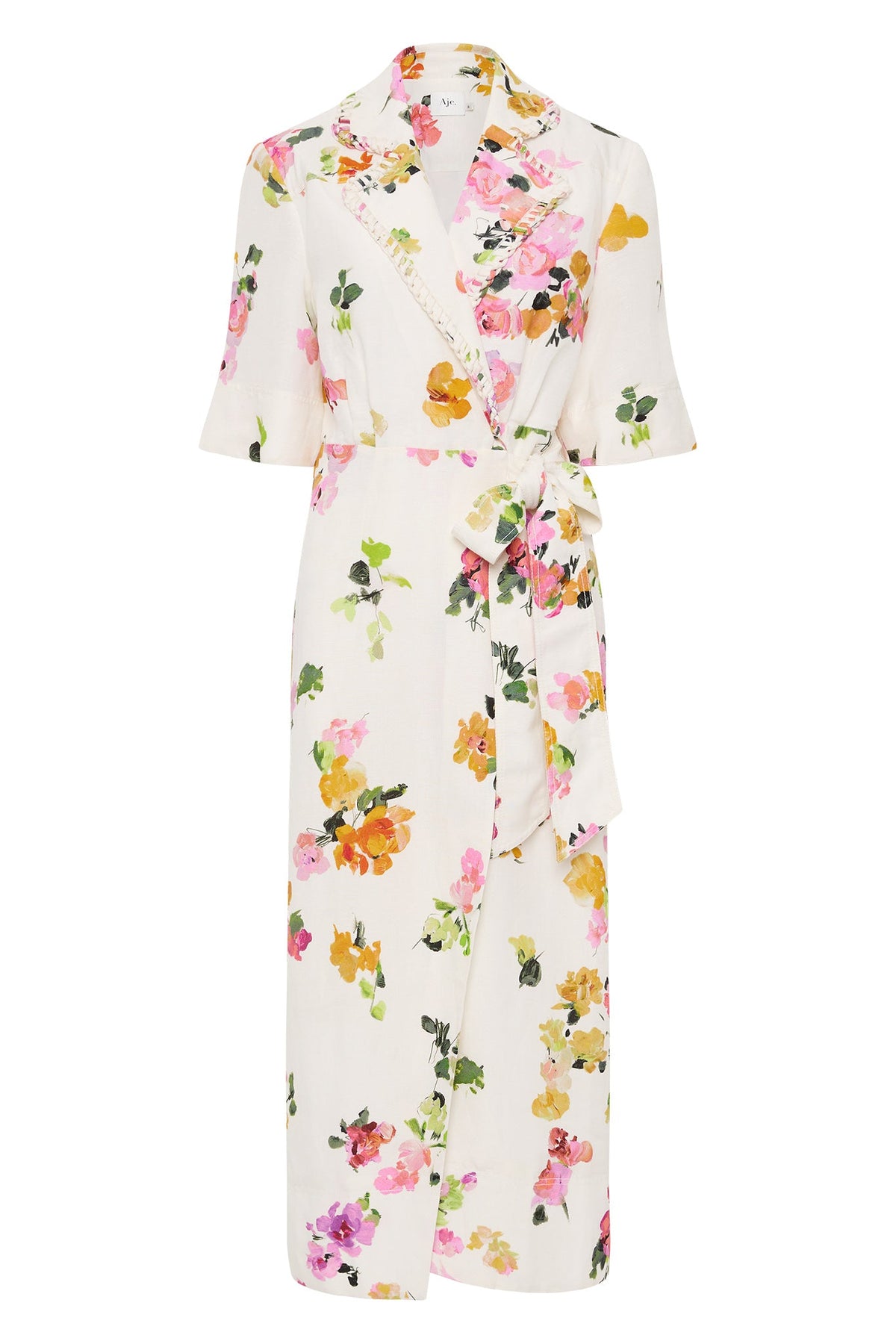 Women Tabitha Wrap Front Midi Dress | Aje