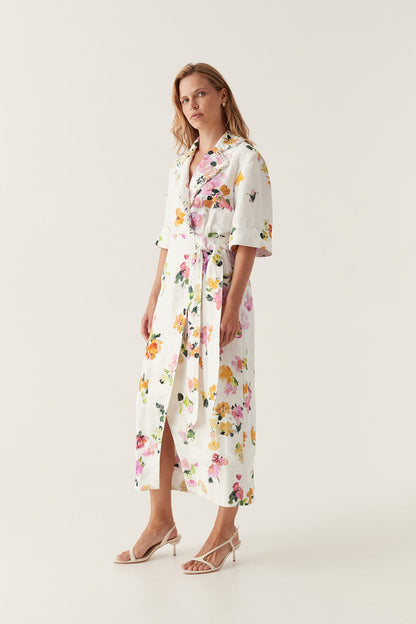 Women Tabitha Wrap Front Midi Dress | Aje