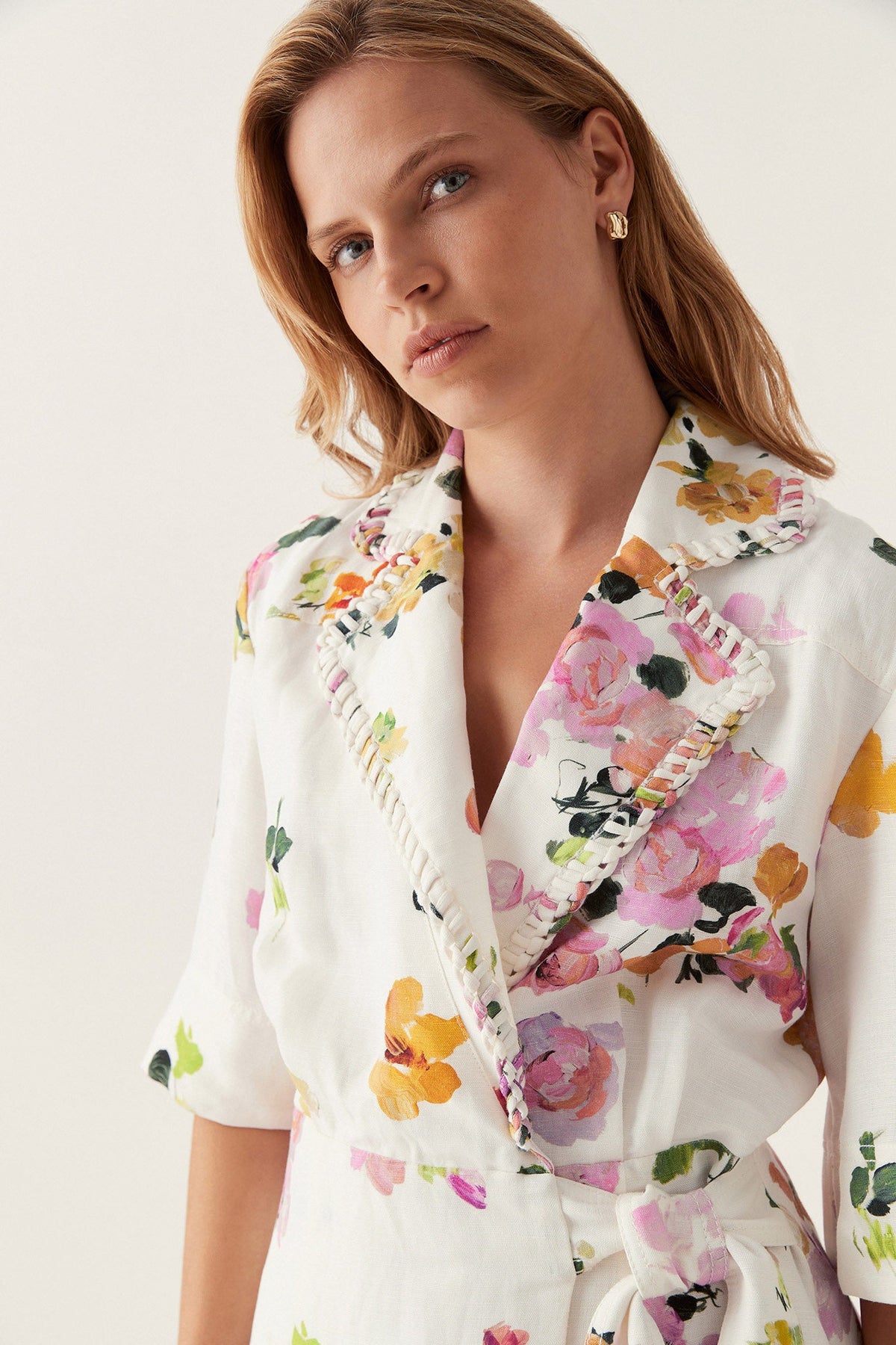 Women Tabitha Wrap Front Midi Dress | Aje
