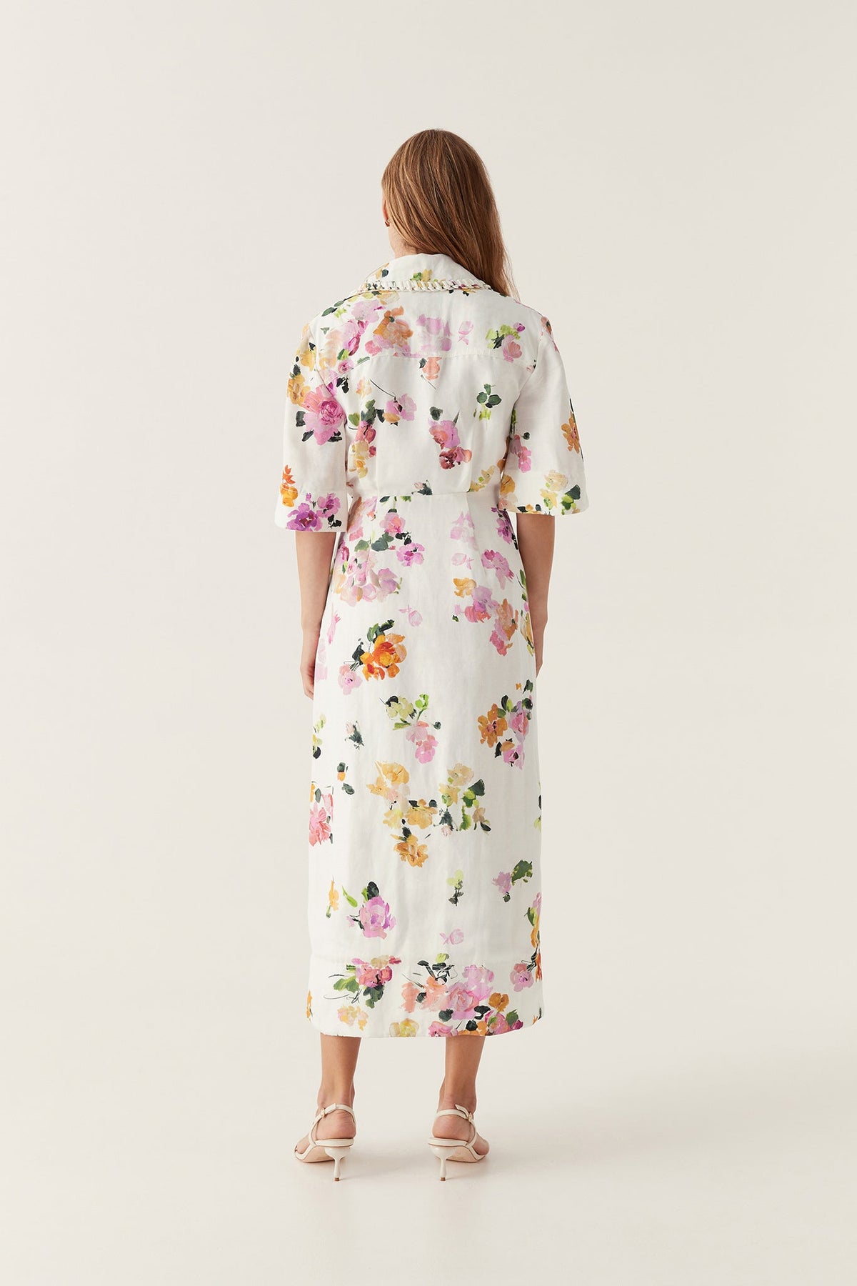 Women Tabitha Wrap Front Midi Dress | Aje
