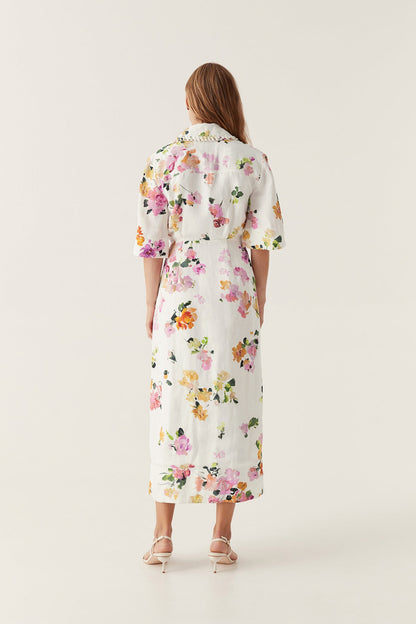 Women Tabitha Wrap Front Midi Dress | Aje