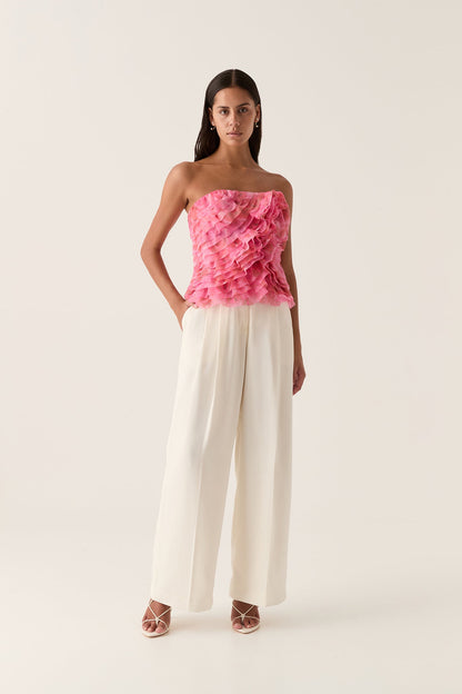 Women Charmed Rosette Ruffle Bustier | Aje