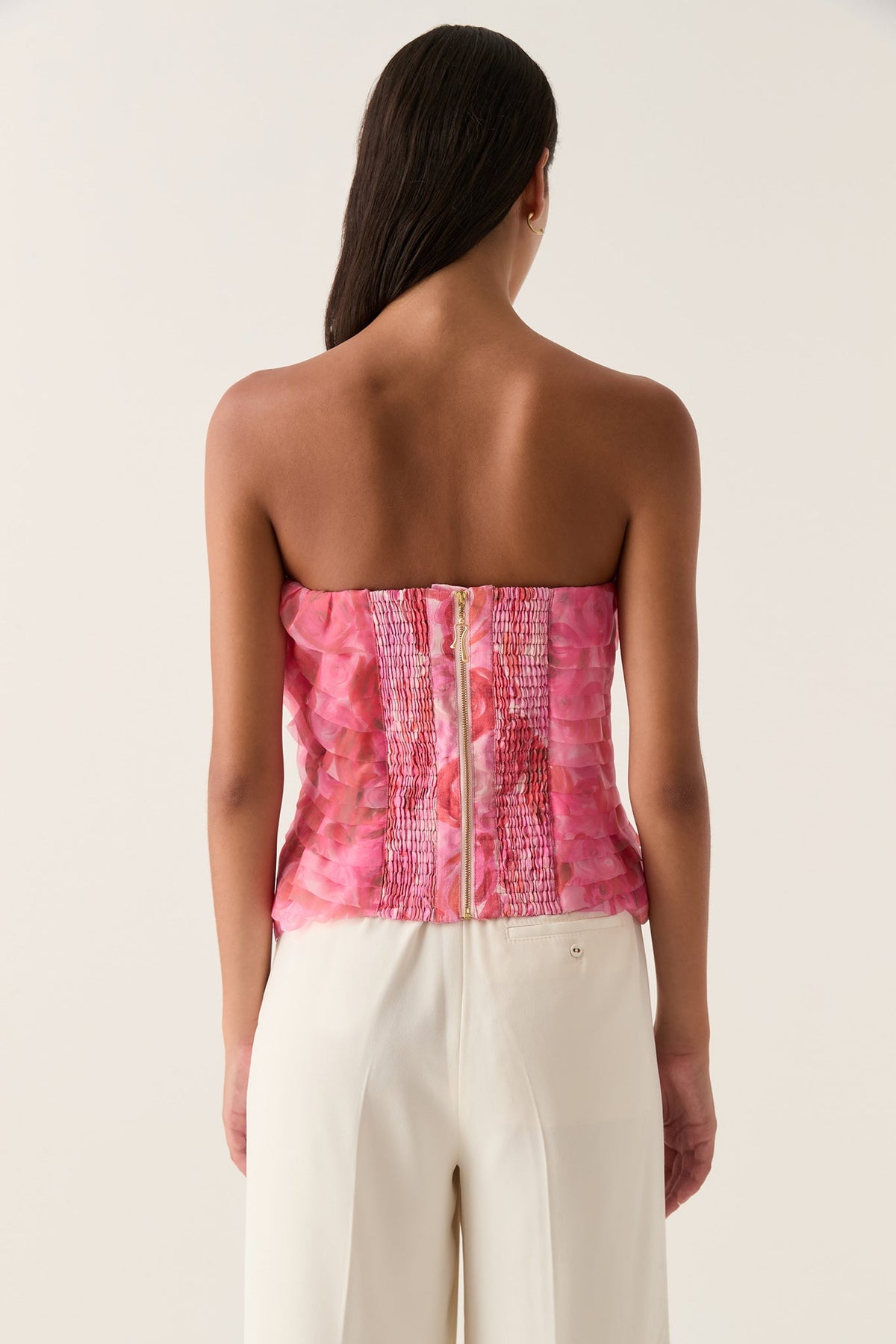 Women Charmed Rosette Ruffle Bustier | Aje