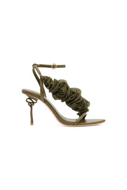 Women Ela Ruffle Ribbon Heel | Aje