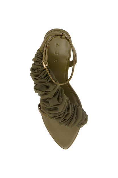 Women Ela Ruffle Ribbon Heel | Aje